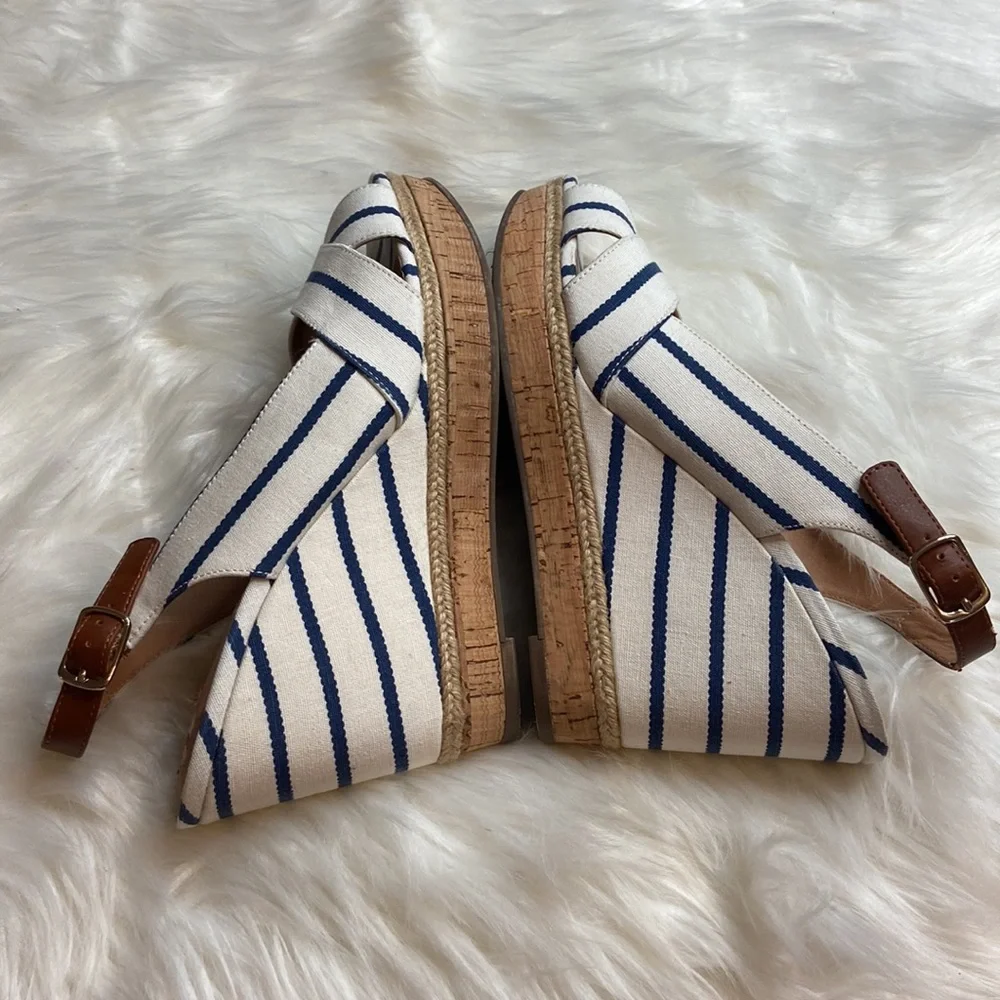 Coach And Four Wedge Heels Sandals Platform Shoes Sz 9.5